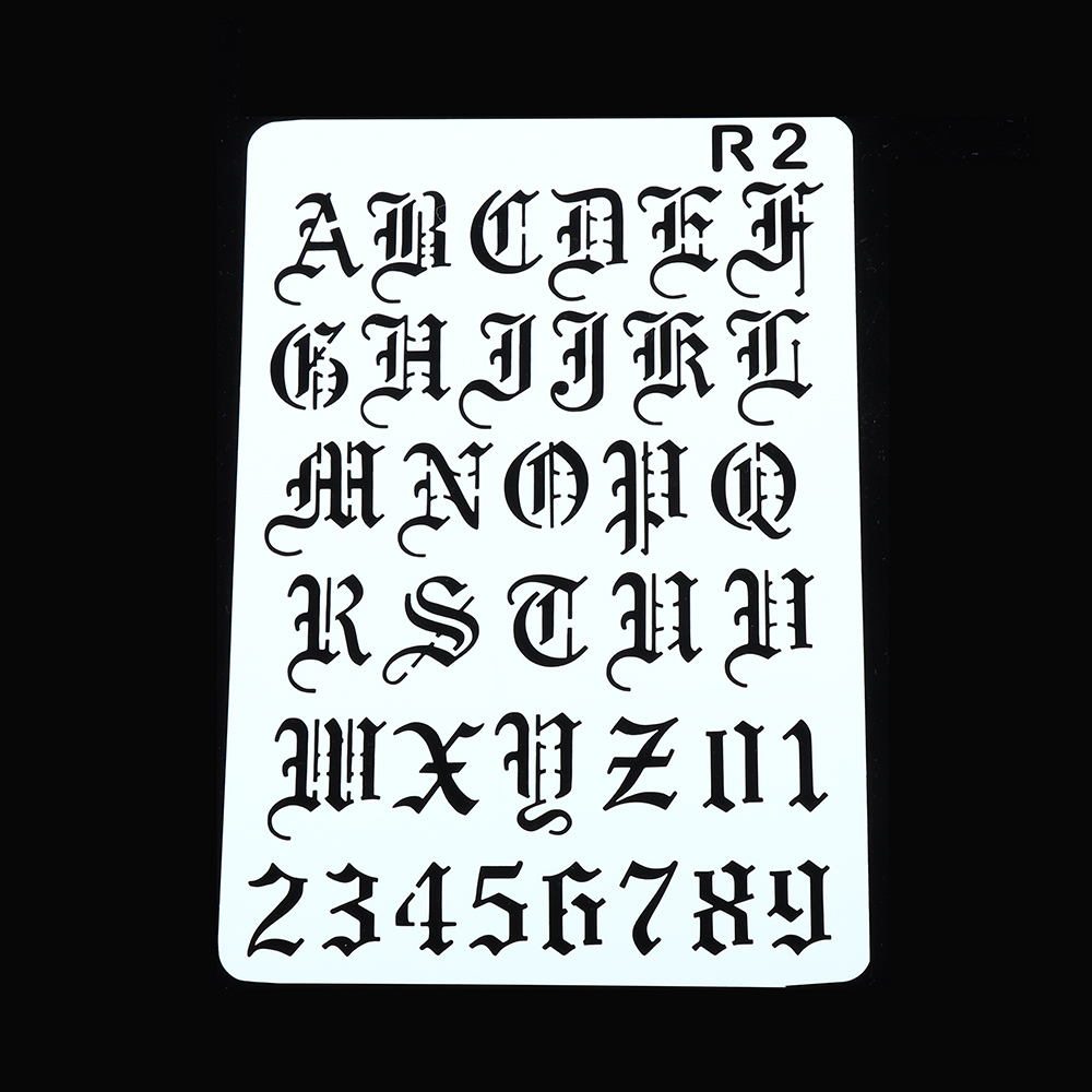 Photography Font - Mới Rỗng Lớp Dựng Stencils Tranh