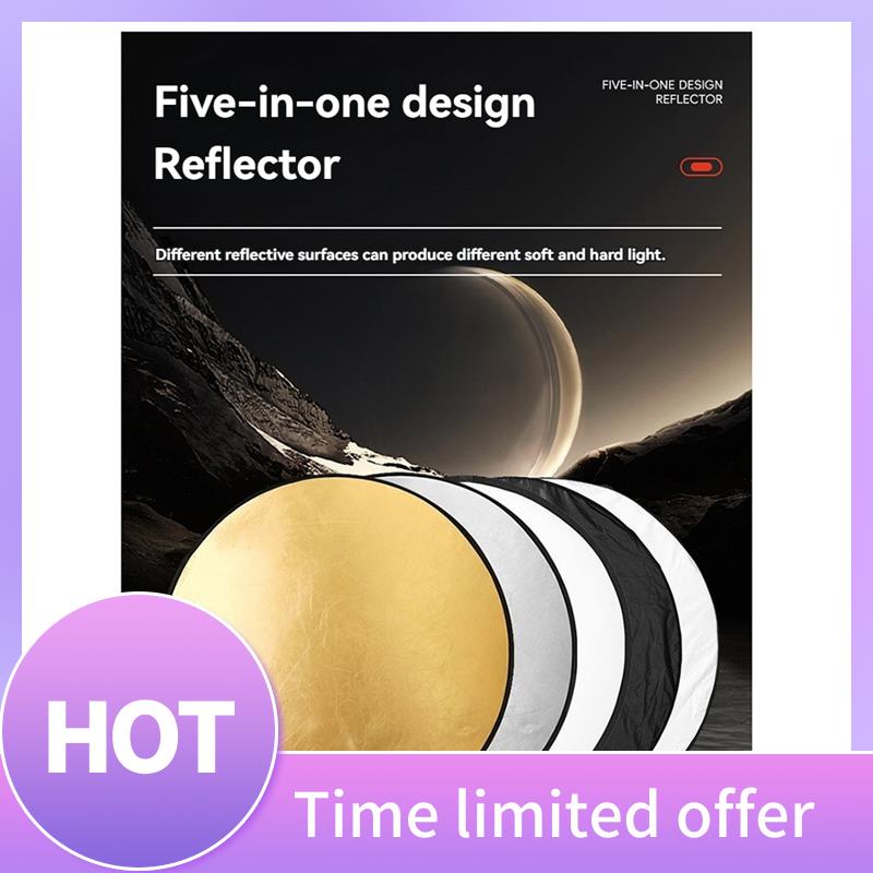 Reflector 5 In 1 - ABFN-5-In-1 Foldable Round Reflectors For Photography,