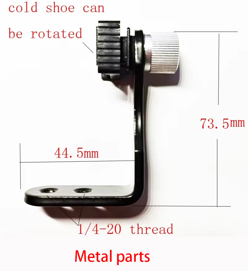 Hot Shoe Adapter - L type full Metal cold shoe
