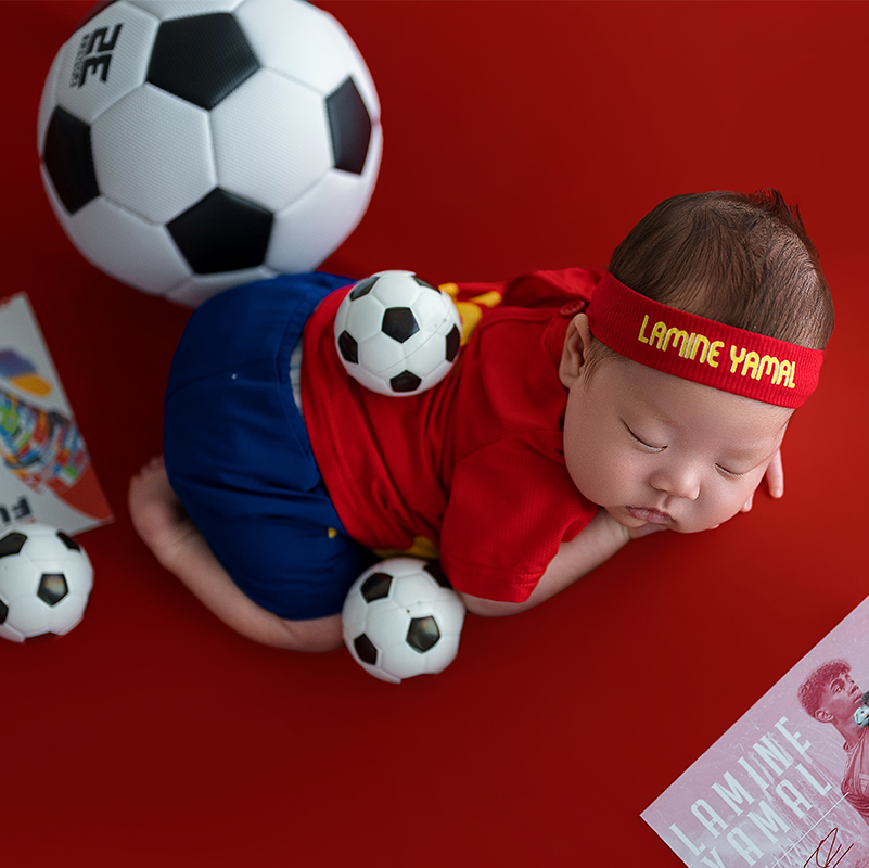 Photography Outfit - 2026 Football Cup Theme Baby Boys