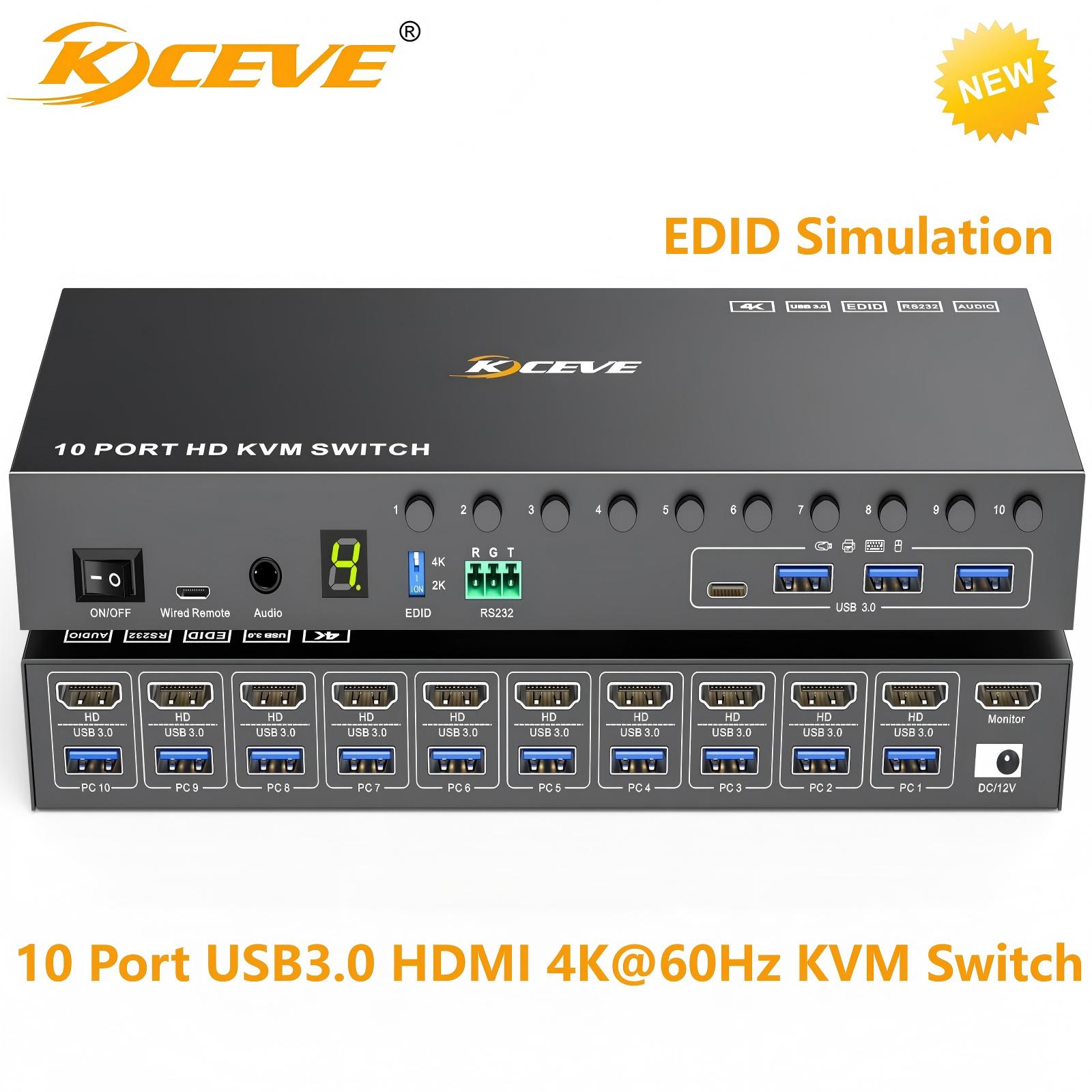 10 Port 8 Port KVM Switch HDMI - đánh giá và giá Photography Simulator