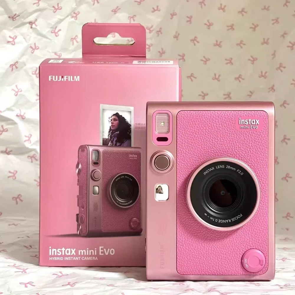 New Pink Fujifilm Mini EVO Cam - đánh giá và giá Photography Young