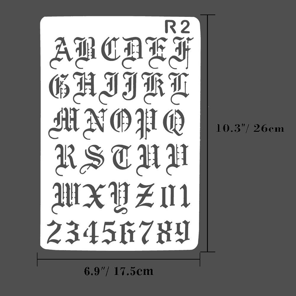 Mới Rỗng Lớp Dựng Stencils Tra - đánh giá và giá Photography Font