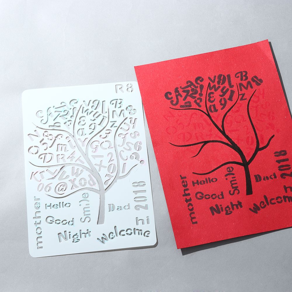 Mới Rỗng Lớp Dựng Stencils Tra - đánh giá và giá Photography Font