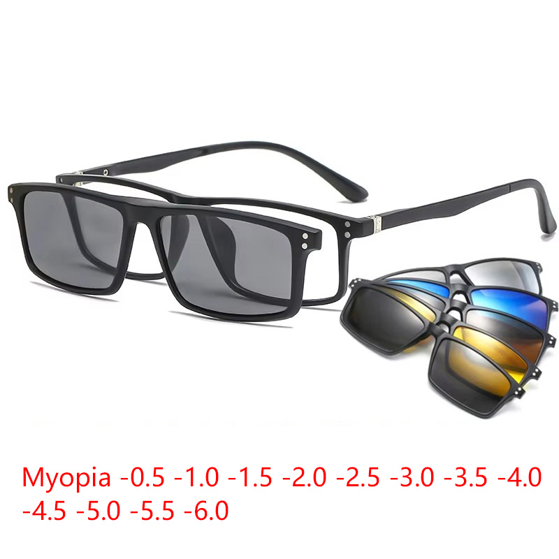 Myopia Magnetic Sunglasses Men - đánh giá và giá Reflector 5 In 1