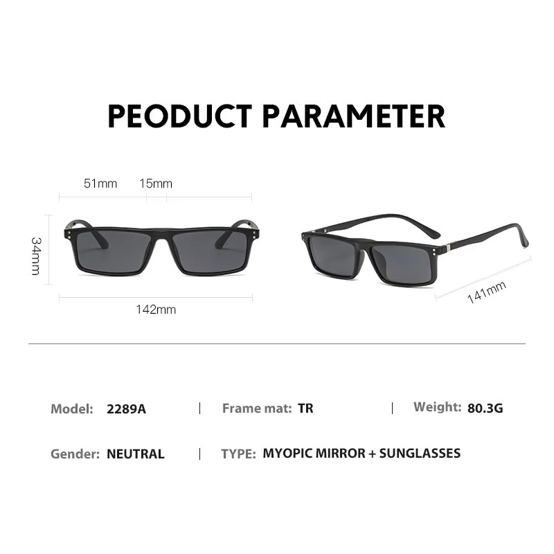 Myopia Magnetic Sunglasses Men - đánh giá và giá Reflector 5 In 1