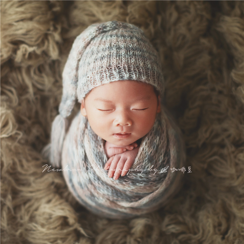Knit Jersey Wrap And Hat Sets  - đánh giá và giá Photography Outfit