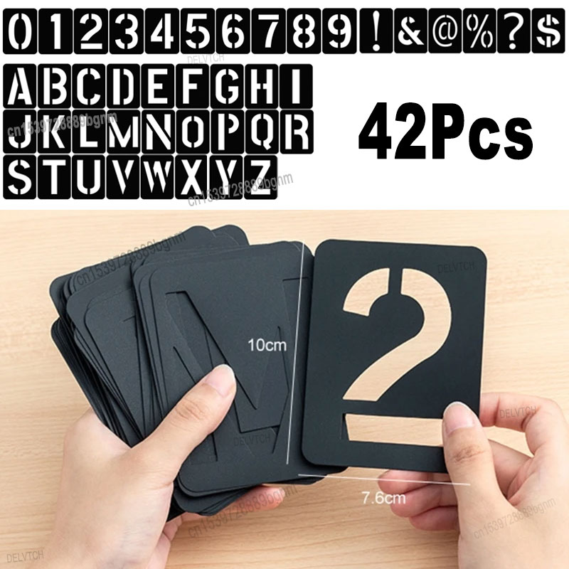 42Pcs Set Reusable Plastic Hol - đánh giá và giá Photography Font