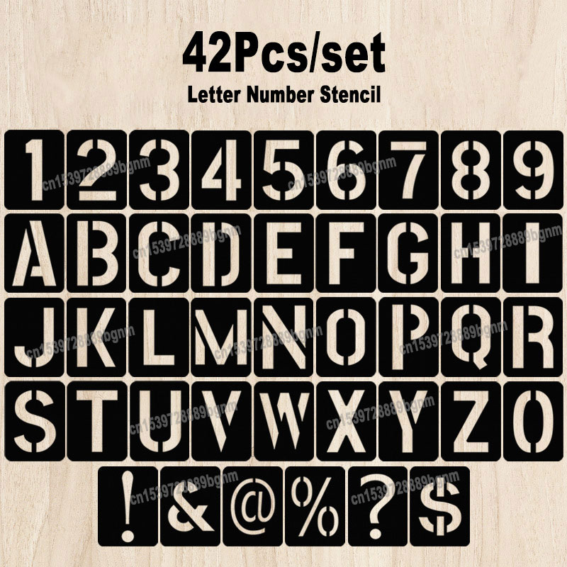 42Pcs Set Reusable Plastic Hol - đánh giá và giá Photography Font