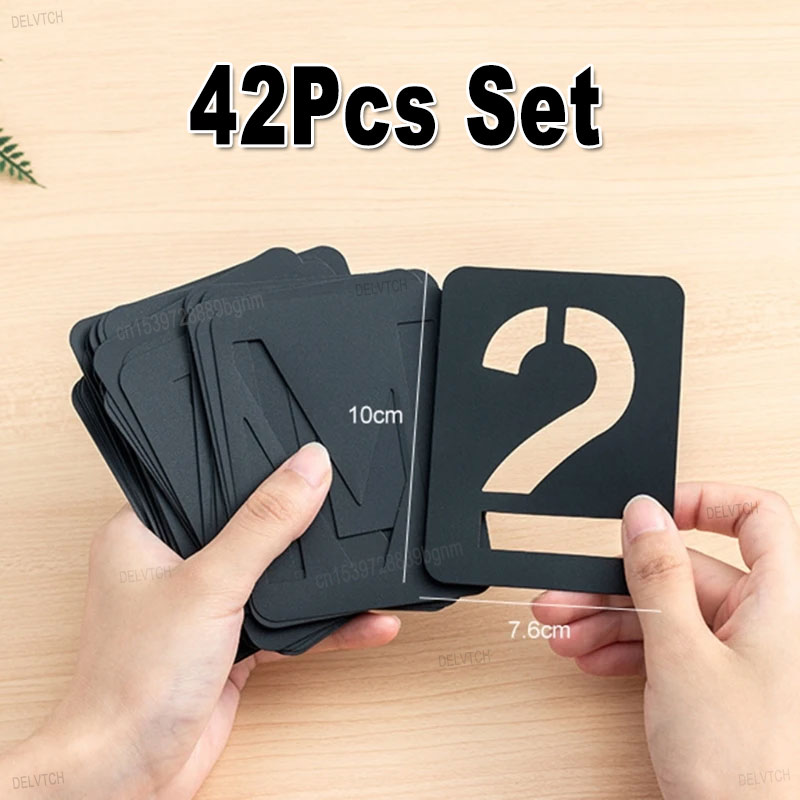 42Pcs Set Reusable Plastic Hol - đánh giá và giá Photography Font
