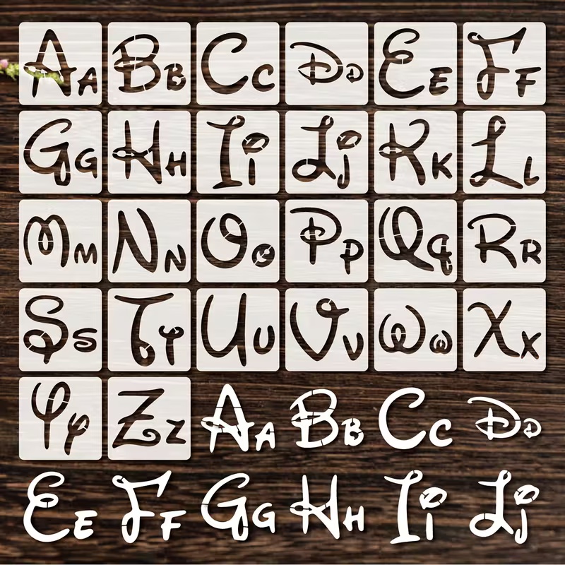26PCS 2.95x2.95 inch Alphabet  - đánh giá và giá Photography Font