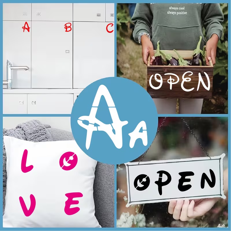 26PCS 2.95x2.95 inch Alphabet  - đánh giá và giá Photography Font