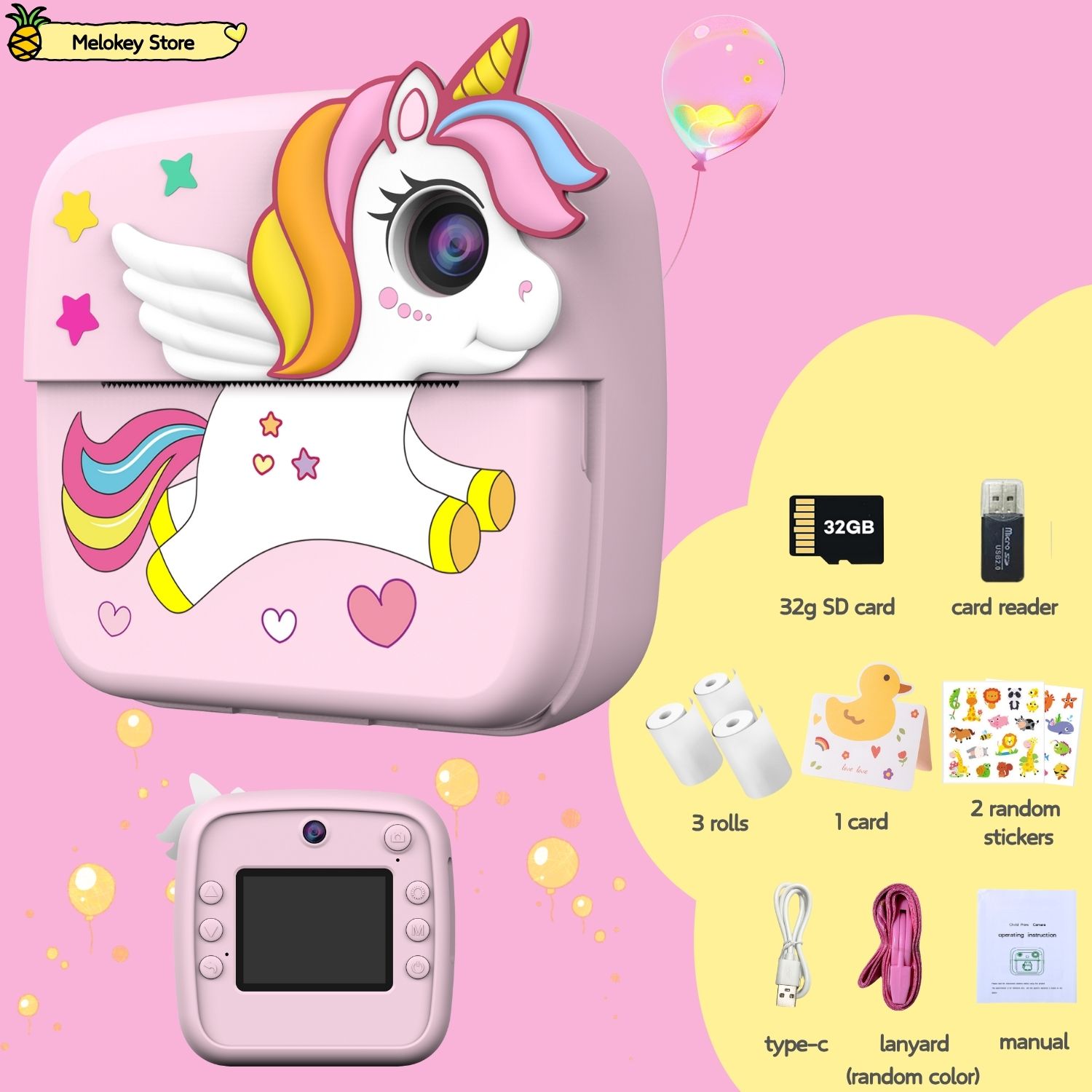 Kids Photo Camera Printer with - đánh giá và giá Photography Close Up