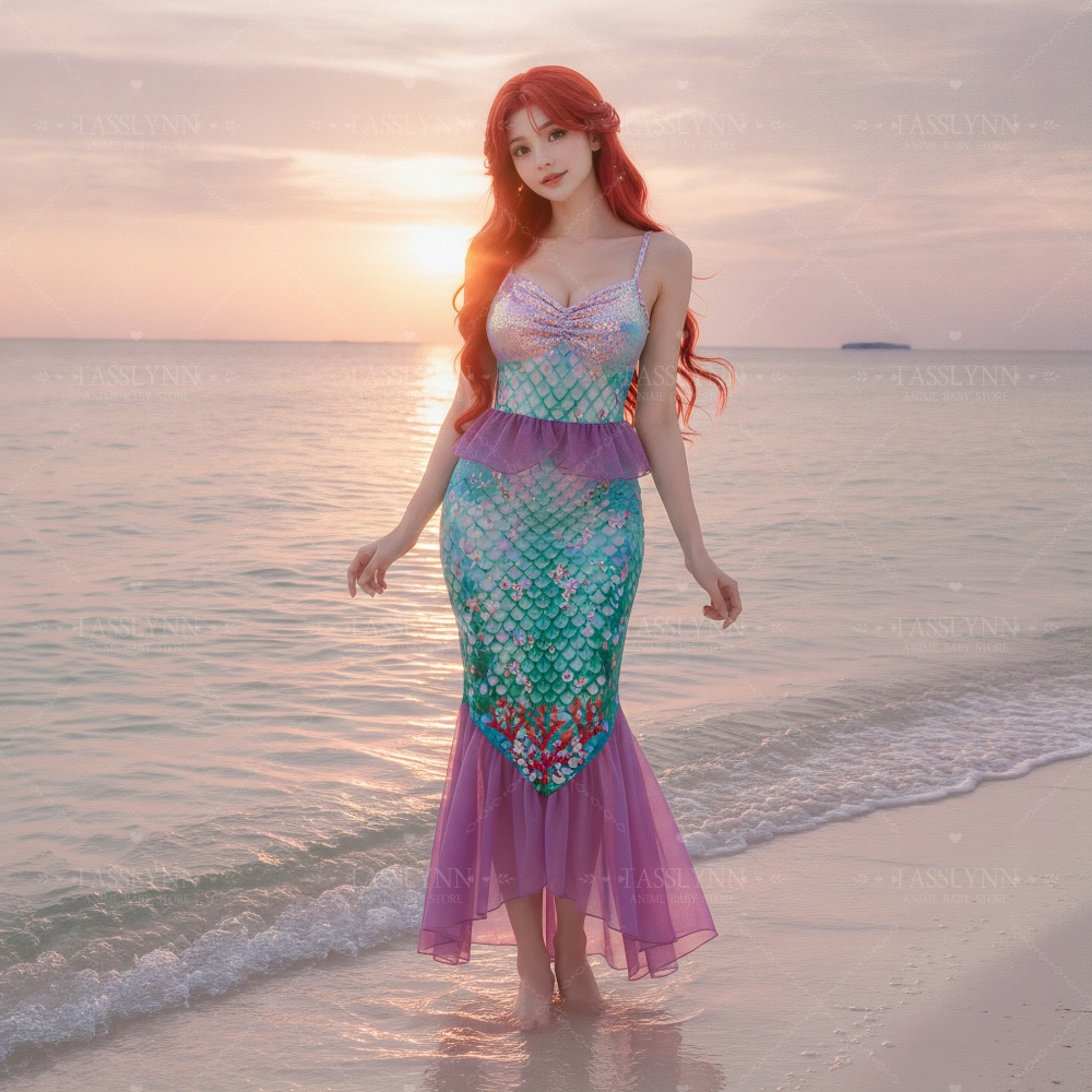Little Mermaid Ariel Cosplay L - đánh giá và giá Photography Outfit