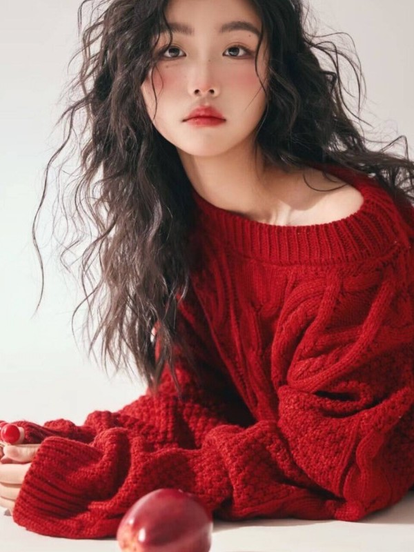 Red Sweater Girl Studio Art Ph - đánh giá và giá Photography Young