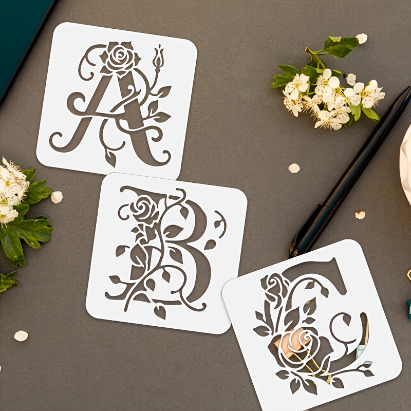 36PCS 3.9inch Floral Alphabet  - đánh giá và giá Photography Font