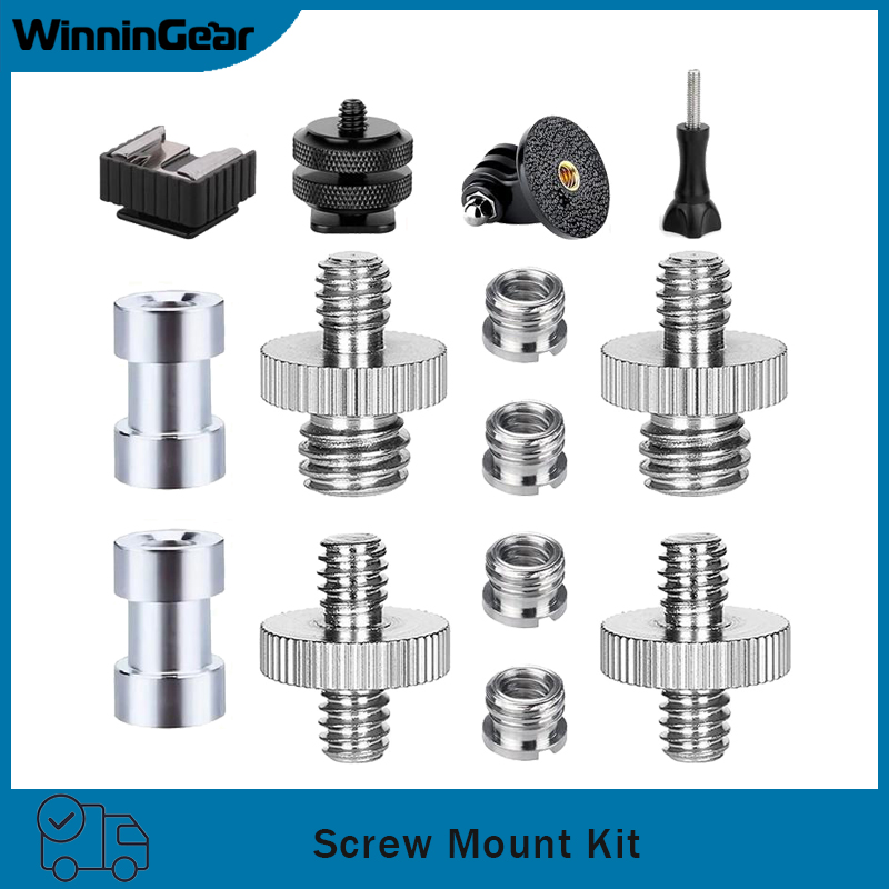 10/14pcs Camera Screw Adapter  - đánh giá và giá Hot Shoe Adapter