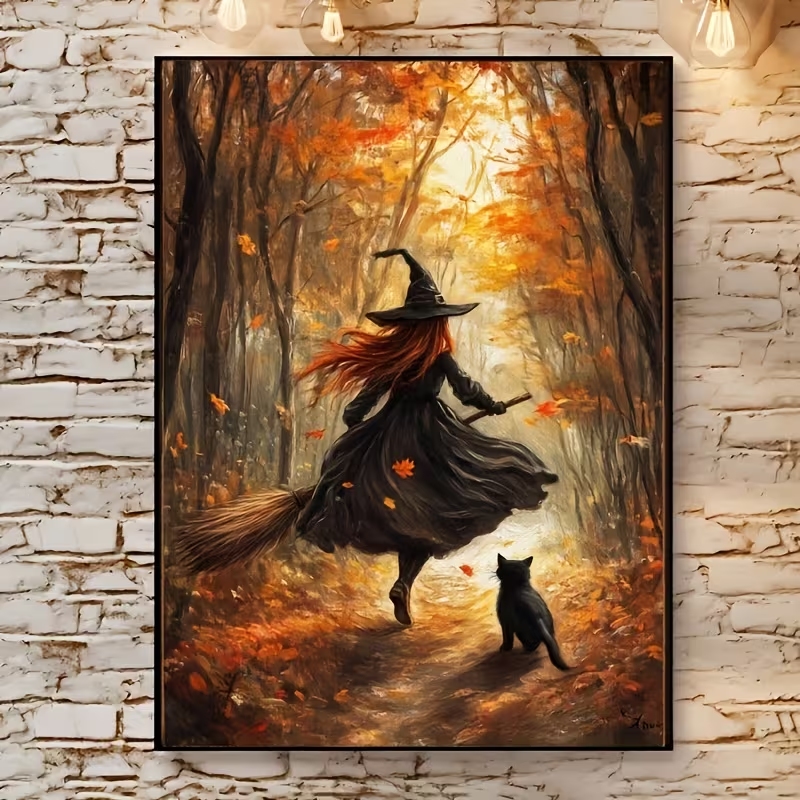Retro Alloween Autumn Witch On - đánh giá và giá Photography Gallery