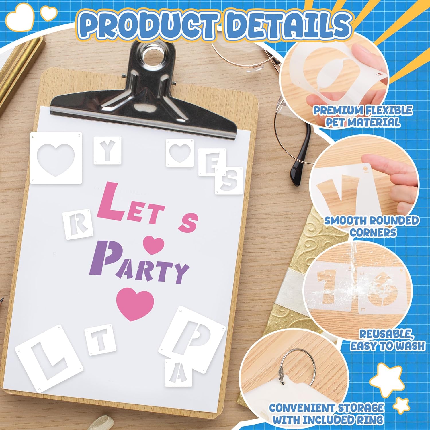 80Pcs Reusable Alphabet Number - đánh giá và giá Photography Font