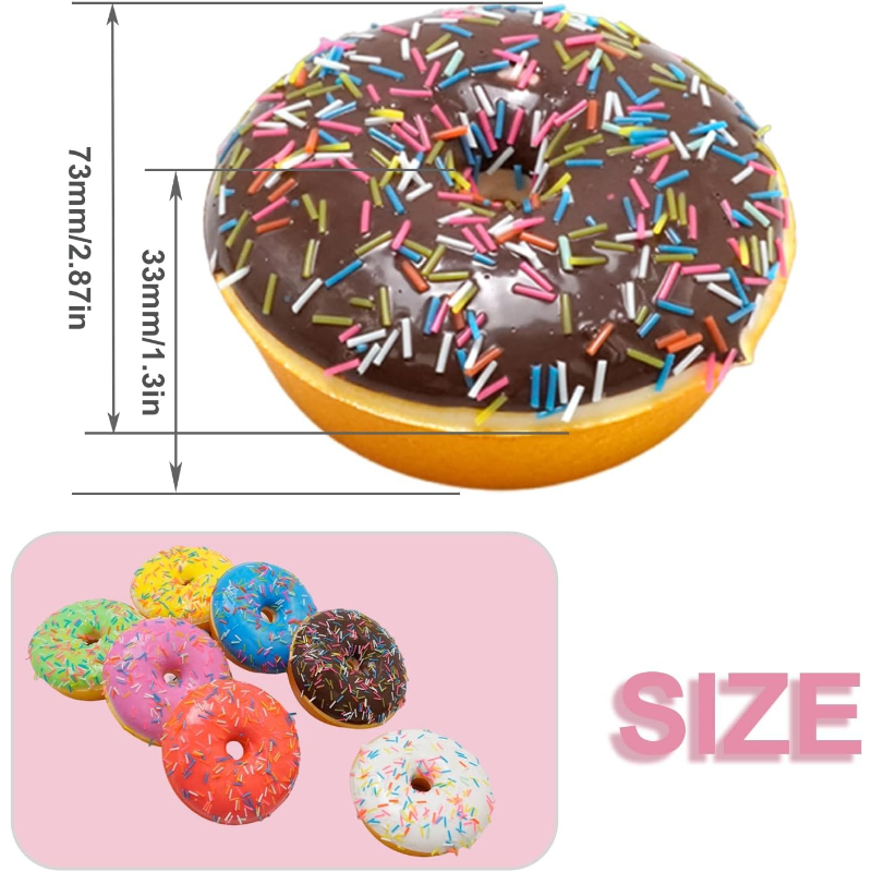 7pcs Fake Donuts Artificial So - đánh giá và giá Photography Simulator