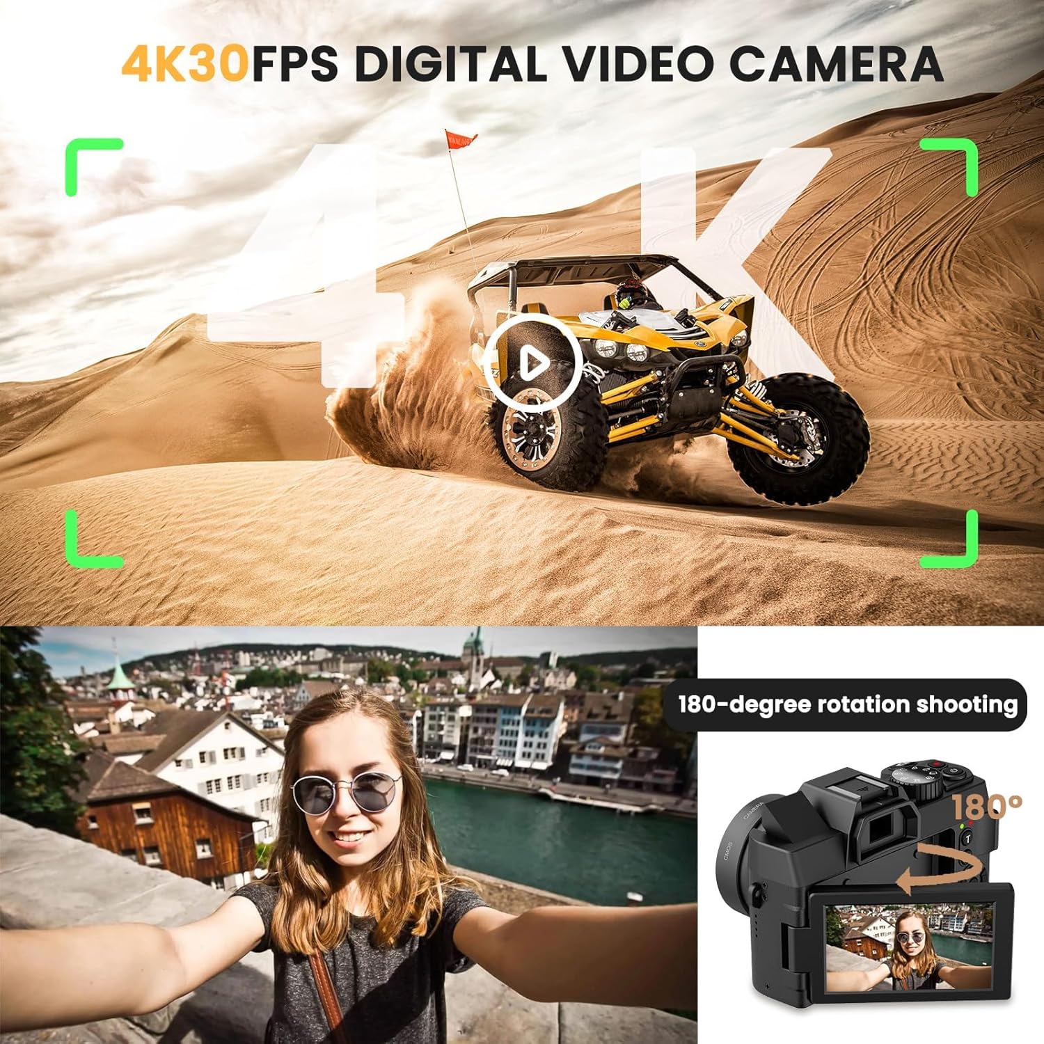 48MP Digital Camera with WiFi  - đánh giá và giá Photography Zoom