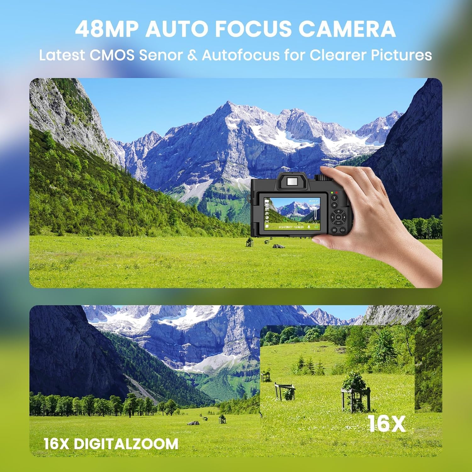 48MP Digital Camera with WiFi  - đánh giá và giá Photography Zoom