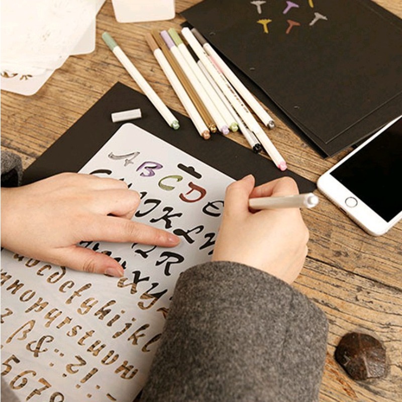 1pc A4 Alphabet Letters Layeri - đánh giá và giá Photography Font