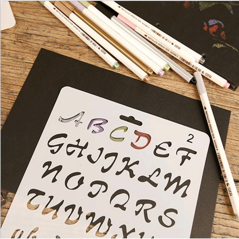 1pc A4 Alphabet Letters Layeri - đánh giá và giá Photography Font