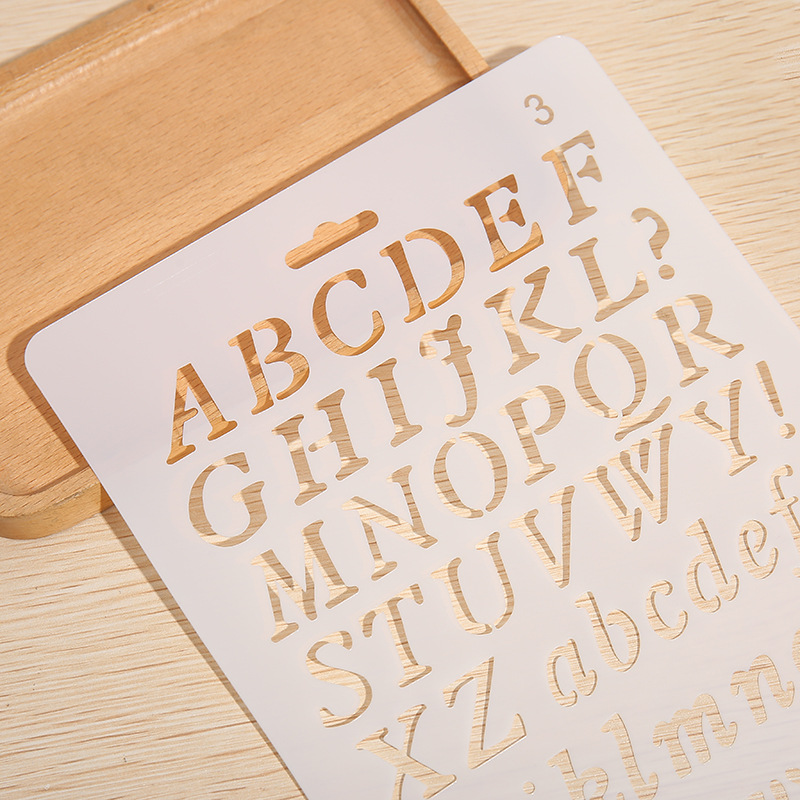1pc A4 Alphabet Letters Layeri - đánh giá và giá Photography Font