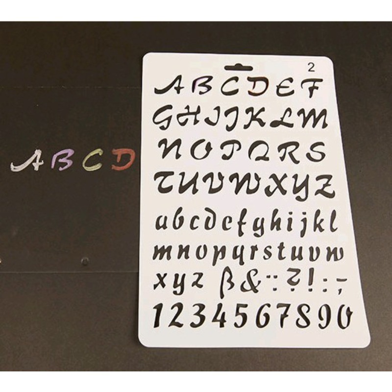 1pc A4 Alphabet Letters Layeri - đánh giá và giá Photography Font