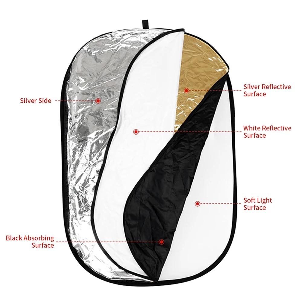 60/80/110CM 5-in-1 Collapsible - đánh giá và giá Reflector 5 In 1
