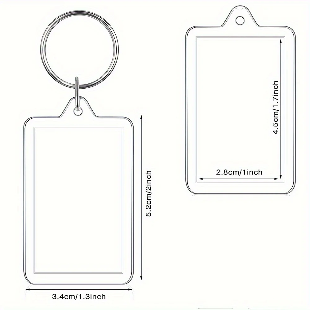 100pcs Blank Photo Keyrings Ac - đánh giá và giá Photography Hacks