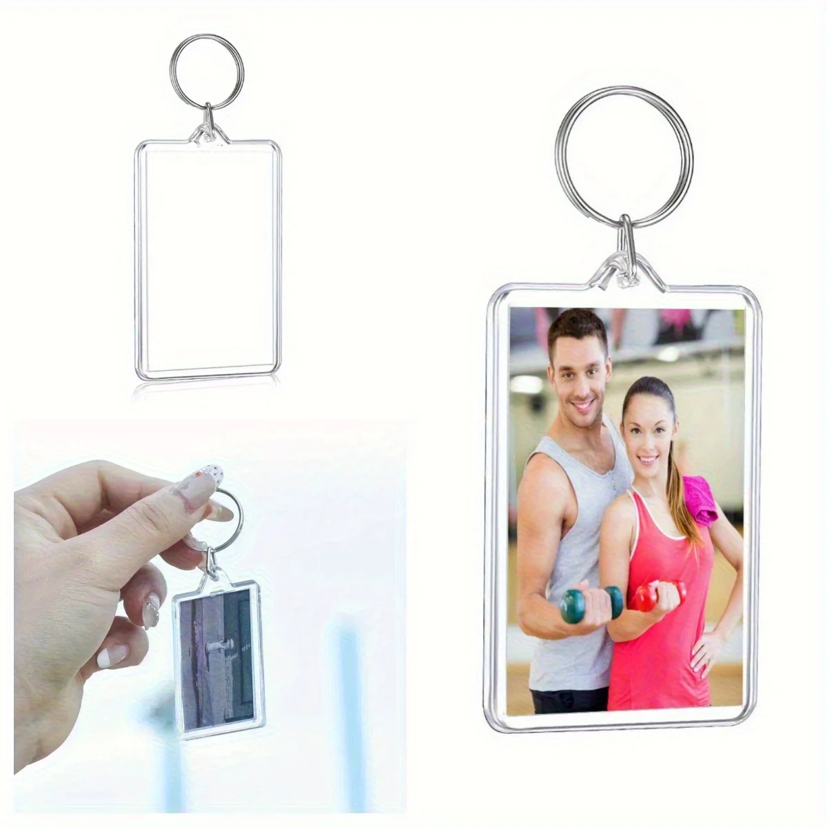 100pcs Blank Photo Keyrings Ac - đánh giá và giá Photography Hacks