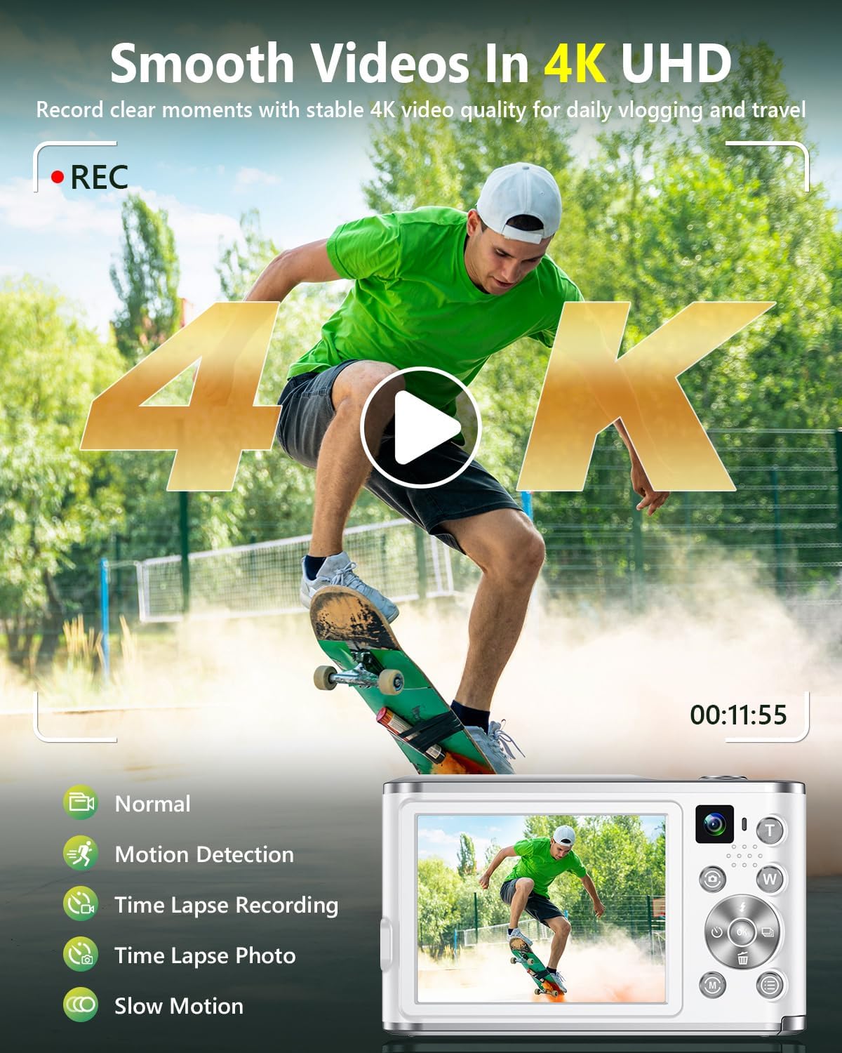 4K Digital Camera for Vlogging - đánh giá và giá Photography Zoom