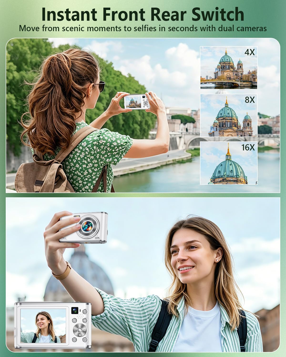 4K Digital Camera for Vlogging - đánh giá và giá Photography Zoom